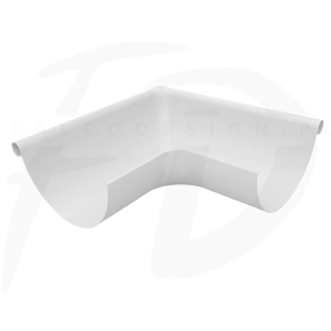 Narożnik wewnętrzny stal Inguri 150/90° kolor biały RAL 9002